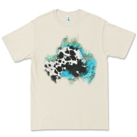 Cowhide Turquoise Patch Premium Tee | Teevron