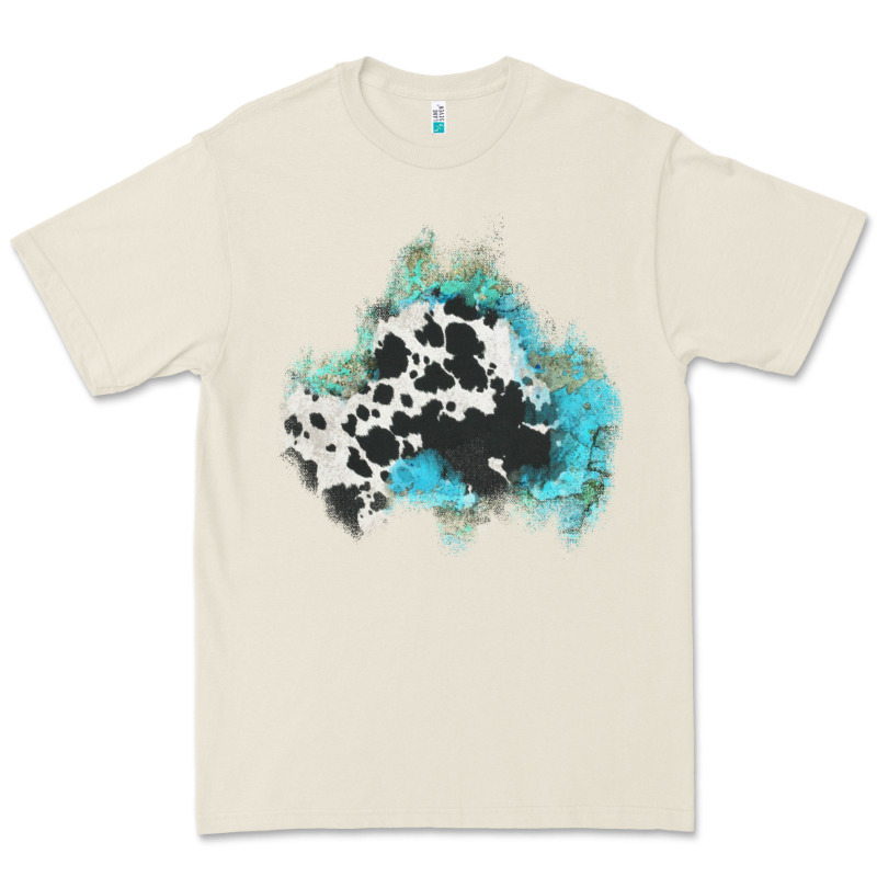 Cowhide Turquoise Patch Premium Tee by AdoDesignShop | Teevron