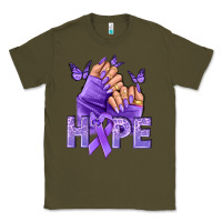 Army Green Hope all Cancers nails Classic Tee - NancyCooperArtShop