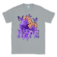 Heather Grey Hope all Cancers nails Classic Tee - NancyCooperArtShop