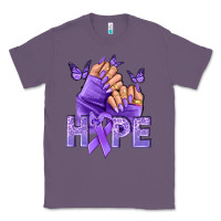 Lavender Hope all Cancers nails Classic Tee - NancyCooperArtShop