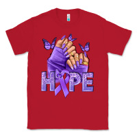 Red Hope all Cancers nails Classic Tee - NancyCooperArtShop