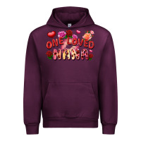 Mauve Wine one loved nana Urban Hoodie - FaDigitalArtStudio
