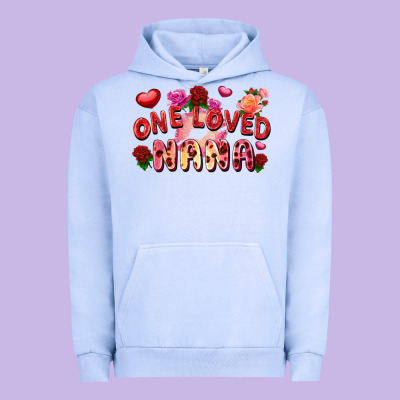 One Loved Nana Urban Hoodie Designed By Fadigitalartstudio