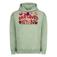Pigment Oil Green one loved nana Urban Hoodie - FaDigitalArtStudio