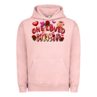 Pigment Salmon one loved nana Urban Hoodie - FaDigitalArtStudio