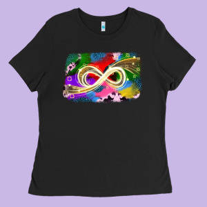 Infinity Symbol Autism Ladies Tee Designed By Jahusdesignshop
