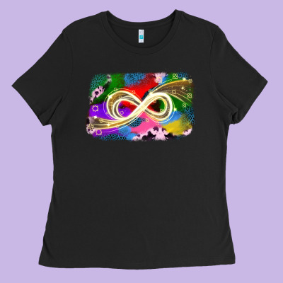 Infinity Symbol Autism Ladies Tee Designed By Jahusdesignshop