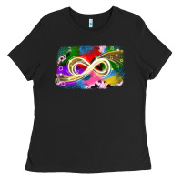 Black infinity symbol autism Ladies Tee - JahusDesignShop