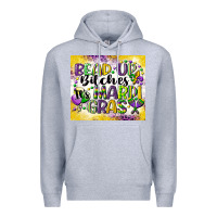 Heather Grey bead up bitches Premium Hoodie - CowGirlArtShop