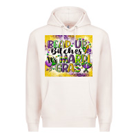 Pale Pink bead up bitches Premium Hoodie - CowGirlArtShop