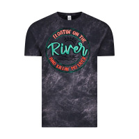 Cloud Black floatin on the river killin my liver Vintage Tee - MaliasSmallBusiness