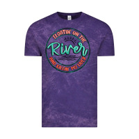 Cloud Purple floatin on the river killin my liver Vintage Tee - MaliasSmallBusiness