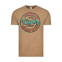Vintage Coffee floatin on the river killin my liver Vintage Tee - MaliasSmallBusiness