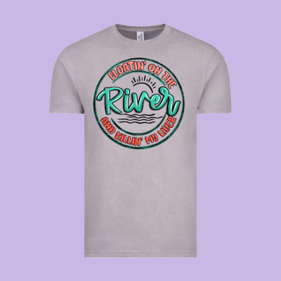 Floatin On The River Killin My Liver Vintage Tee Designed By Maliassmallbusiness