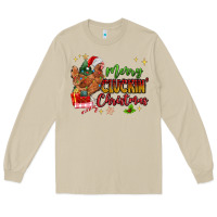 Mushroom Merry Cluckin' Christmas Long Sleeve Tee - MaliasSmallBusiness