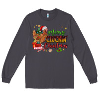 Smoke Merry Cluckin' Christmas Long Sleeve Tee - MaliasSmallBusiness