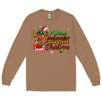 Toasted Coconut Merry Cluckin' Christmas Long Sleeve Tee - MaliasSmallBusiness