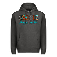 Charcoal Heather gobble til tou wobble Premium Hoodie - JahusDesignShop