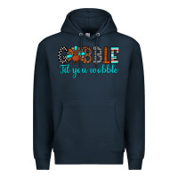 Navy gobble til tou wobble Premium Hoodie - JahusDesignShop
