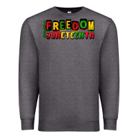 Charcoal Heather freedom juneteenth Premium Sweatshirt - CowGirlArtShop