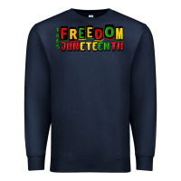 Navy freedom juneteenth Premium Sweatshirt - CowGirlArtShop