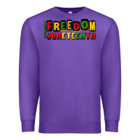 Purple freedom juneteenth Premium Sweatshirt - CowGirlArtShop