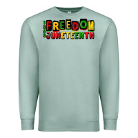 Seafoam freedom juneteenth Premium Sweatshirt - CowGirlArtShop