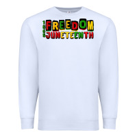White freedom juneteenth Premium Sweatshirt - CowGirlArtShop