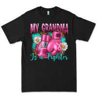 Black Breast Cancer My Grandma Is A Fighter Premium Tee - Artiststas