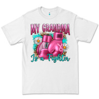 White Breast Cancer My Grandma Is A Fighter Premium Tee - Artiststas