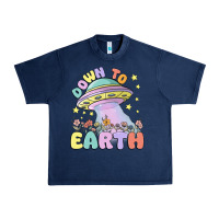 Navy down to earth Urban Heavy Tee - MaliasSmallBusiness