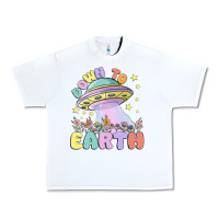 White down to earth Urban Heavy Tee - MaliasSmallBusiness