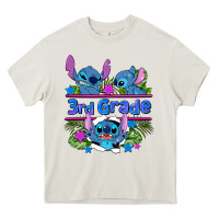 Cream preview flower stitch 3rd grade Heavy Core Tee - AdoDesignShop