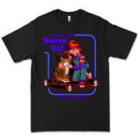 Black Caring For Your Demon Cat Tshirt Premium Tee - Bettercallsaul