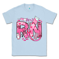 Dusty Blue breast cancer rn registered nurse Classic Tee - JahusDesignShop