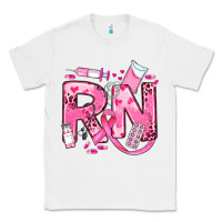 White breast cancer rn registered nurse Classic Tee - JahusDesignShop
