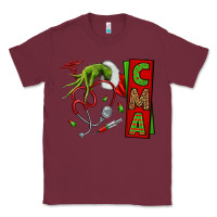 Burgundy grinch hand cma nurse Classic Tee - NancyCooperArtShop