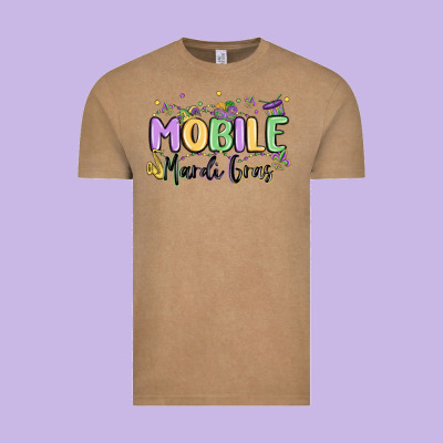 Mobile Mardi Gras Vintage Tee Designed By Maliassmallbusiness