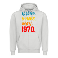 Dove Grey Legend Since May 1970 Zipper Hoodie - Bettercallsaul