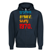 Navy Legend Since May 1970 Zipper Hoodie - Bettercallsaul