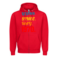 Red Legend Since May 1970 Zipper Hoodie - Bettercallsaul