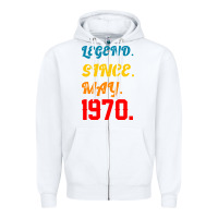 White Legend Since May 1970 Zipper Hoodie - Bettercallsaul