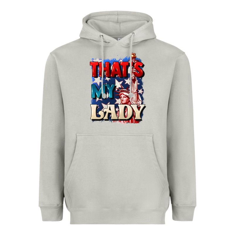 Thats My Lady 4th Of July Heavyweight Hoodie by CowGirlArtShop | Teevron