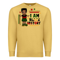 Antique Gold i am black history black boy  juneteenth Premium Sweatshirt - CowGirlArtShop