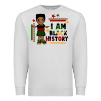 Dove Grey i am black history black boy  juneteenth Premium Sweatshirt - CowGirlArtShop