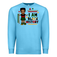Ocean Blue i am black history black boy  juneteenth Premium Sweatshirt - CowGirlArtShop