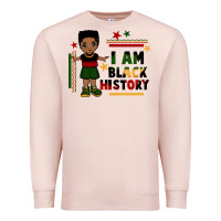 Pale Pink i am black history black boy  juneteenth Premium Sweatshirt - CowGirlArtShop