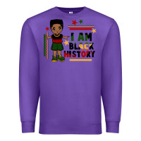Purple i am black history black boy  juneteenth Premium Sweatshirt - CowGirlArtShop