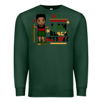 Sports Green i am black history black boy  juneteenth Premium Sweatshirt - CowGirlArtShop
